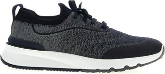 Brunello Cucinelli Low-top katoenen knit sneakers - Heren - Sneakers - Grijs - 41 EU - Katoen - Schoenen