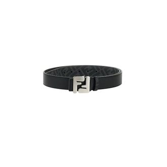 Fendi FF Squared Belt - Heren - Riemen - Zwart - 100 CM - Leer - Accessoires