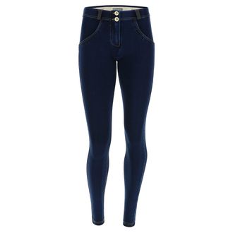 Freddy Pantalone WR.UP superskinny vita e lunghezza regular in jersey denim scuro