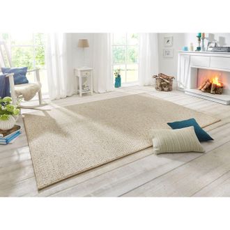 Hanse Home home24 BT Carpet Kurzflorteppich Wolly I Beige Rechteckig 140x200 cm (BxT) Kunstfaser