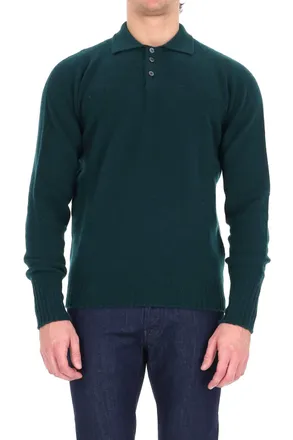 Drumohr Lambswool Knit Polo