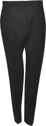 Lanvin Slim-fit broek - Dames - Slim Fit Broeken - Zwart - S - Wol - Broeken