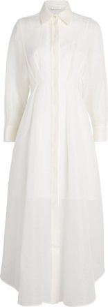 Zimmermann Linen-Silk Shirt Dress Size XXS