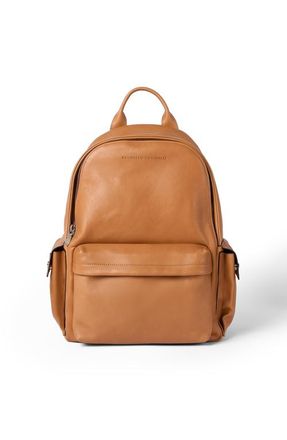 Brunello Cucinelli Cowhide travel backpack in Cognac at Nordstrom
