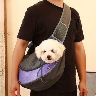 OEM Bolsa Peque&ntilde;a Para Transportar Mascotas, Ideal Para Viajes Online. (morada)