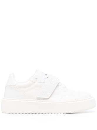 Ganni touch-strap low-top sneakers - White