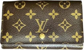 Louis Vuitton Vintage, unisex, Bruin, ONE Size, Pre-owned Porte Monnaie Billets Tresor Monogram Portemonnee