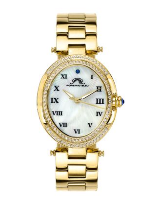 Porsamo Bleu Womens South Sea Oval Crystal Watch