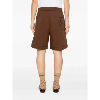 Dr&ocirc;le de Monsieur Cotton-blend Shorts - Brown