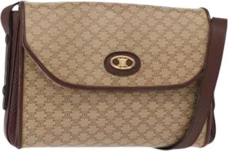 Celine Pre-owned Cross Body Bags, female, Beige, Size: ONE SIZE Pre-owned Canvas Crossbody Bag