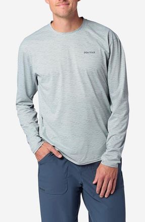 Marmot AirExchange SolarShield UPF Long Sleeve Crewneck T-Shirt in Boulder Crack Frequency at Nordstrom, Size Xx-Large