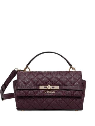 Guess Co Idra quilted tote bag - women - Polyurethane - One Size - Purple