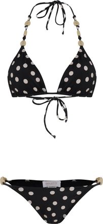 Brigitte Bikini con perline - Nero