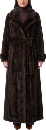 Frankie Shop Gabardina Acolchada de Piel Sint&eacute;tica Daph - Coats - Mujer - Marr&oacute;n - 2XS