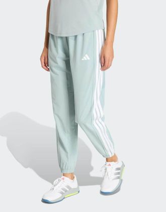 adidas adidas Performance - Train Essentials - Pantaloni salvia wonder / bianchi con 3 strisce-Verde