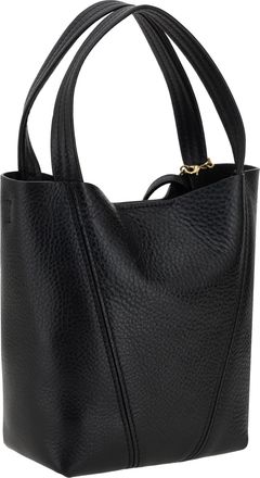 Chlo&eacute; Womens Shoulder Bag Spin Black Leather Calf