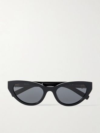 Miu Miu Eyewear Occhiali Da Sole In Acetato Con Montatura Cat-eye - Nero