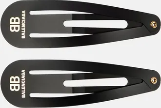 Balenciaga Set di due fermacapelli Holli XXL BB
