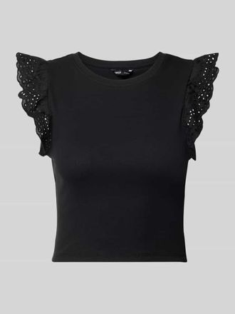 Only Slim Fit T-Shirt aus Baumwoll-Mix Modell MATHILDA in Black, Gr&ouml;&szlig;e XL