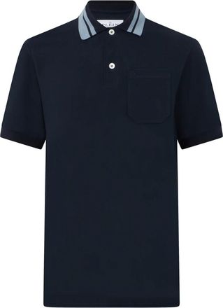 Philipp Plein Polo Shirt Ss - Heren - Polos - Blauw - L - Katoen - Tops
