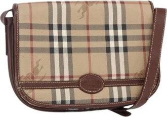 Burberry Pre-owned Cross Body Bags, female, Beige, Size: ONE SIZE Pre-owned Vintage Shoulder Bag