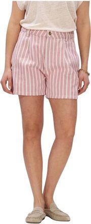 By-Bar Amsterdam June Stripe Short - Dames - Korte Broeken - Roze - S - Korte Broeken