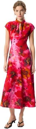 Whistles Painterly Floral Midi Dress in Pink/multi at Nordstrom, Size 10
