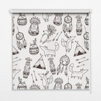 Tulup Tenda A Rullo Interna Per Finestra - Tenda Filtrante Luce - Tenda Privacy - Tenda Decorativa Rettangolare - Rullo Per Interni - (130 Cm X 140 Cm) - Di