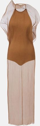 Magda Butrym Sheer silk organza midi dress