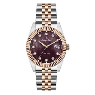 Mathey-Tissot Quartz Brown Mother of Pearl Dial Ladies Watch H250955A-D