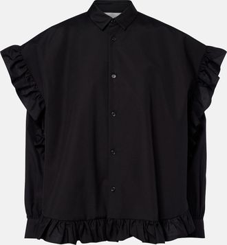 Comme Des Gar&ccedil;ons Blusa de algod&oacute;n con volantes