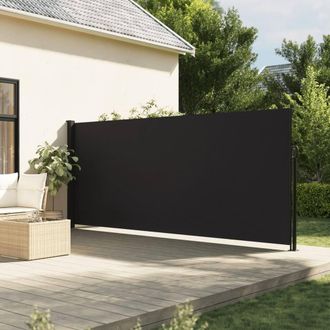Berkfield Home Retractable Side Awning Black 180x300 cm