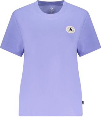 Converse Chuck Taylor Patch T-Shirt - Dames - T-shirts - Paars - S - Katoen - Tops