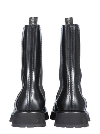 Alexander McQueen Studded Leather Boot - Black