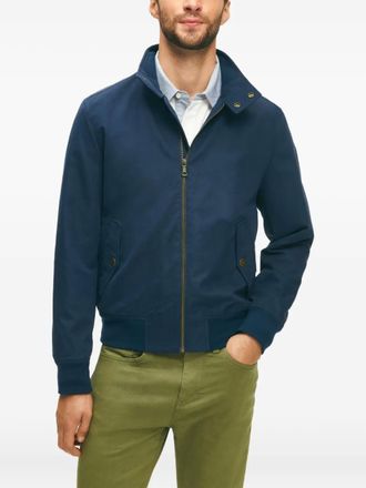 Brooks Brothers Bomber con zip - Blu
