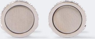 Giorgio Armani Silver cufflinks with crystals