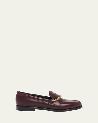 Golden Goose Jerry Chain Leather Penny Loafers
