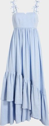 Cinq &agrave; Sept Bailey Bow Linen Suiting Dress