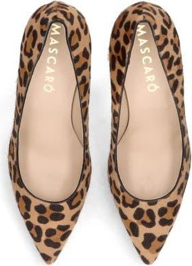 Ursula Mascar&oacute; Leopard Pointed Toe Pump in Brown at Nordstrom, Size 38.5