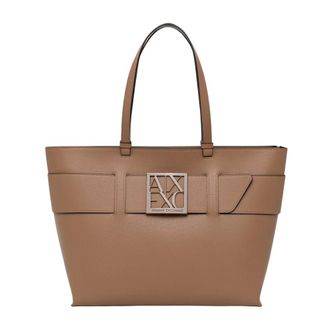 A|X Armani Exchange Bolso Shopper - Bags - Mujer - Beige - ONE SIZE