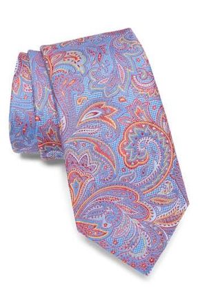 Ted Baker Woodland Paisley Silk Blend Tie in Rose at Nordstrom Rack
