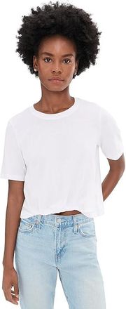 Sanctuary Tuck It Under T-Shirts Womens Clothing White : LG (US 10-12), Cotton