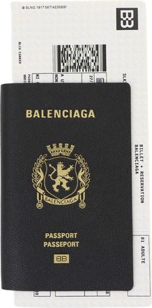 Balenciaga Black Leather Long Wallet (Bi-Fold) (Pre-Owned)