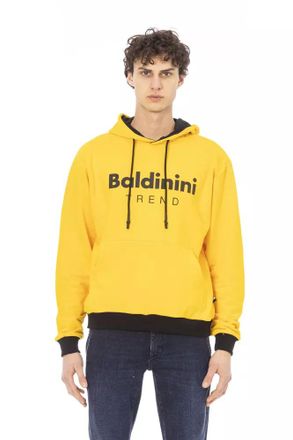 Baldinini Yellow Cotton Men Mens Hoodie