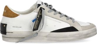Crime London White Sk8 Deluxe Lettering Sneakers