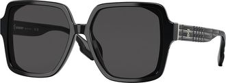 Burberry BE4379D Asian Fit 300187 Womens Sunglasses Black Size 58