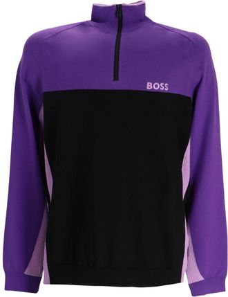 BOSS colour-block sweatshirt - Purple