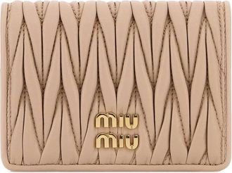 Miu Miu Leren portemonnee - Roze