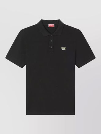 Kenzo polo shirt nylon silk blend collar