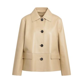Toteme Chaqueta de Cuero Sint&eacute;tico - Jackets - Mujer - Beige - S